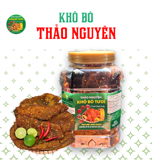Combo 2 Hộp Khô Bò 500gram