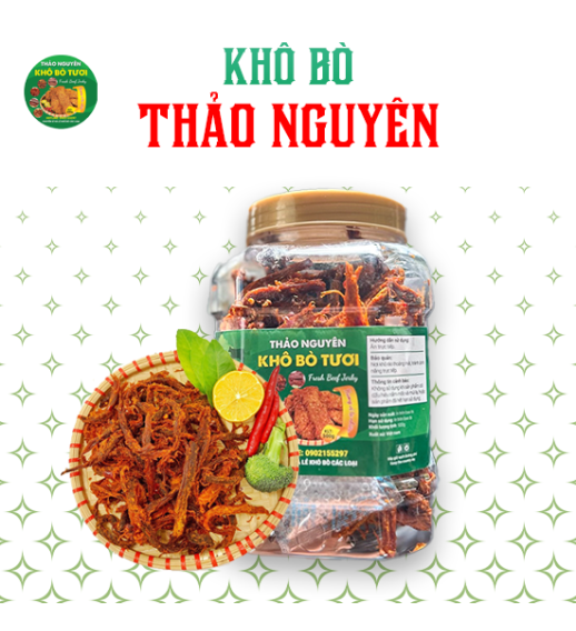 Combo 2 Hộp Khô Bò 500gram